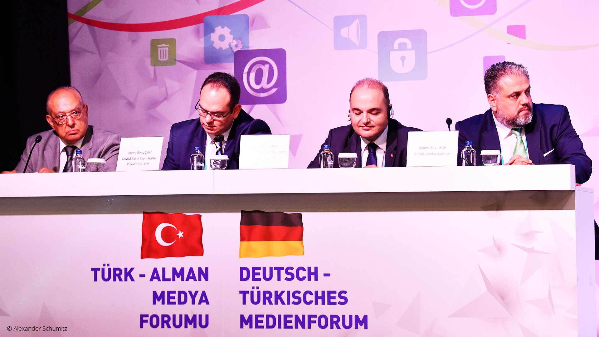 Bülent Bayraktar, Mustafa Rumeli, İlhami Giray Şahin, Bülent Erendaç, Türk Alman Medya Forumu, Belek, 2016